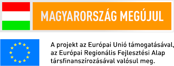 Magyarország megújul - A projekt az Európai Unió támogatásával, aze Európai Regionális Fejlesztési Alap társfinanszírozásával valósul meg.